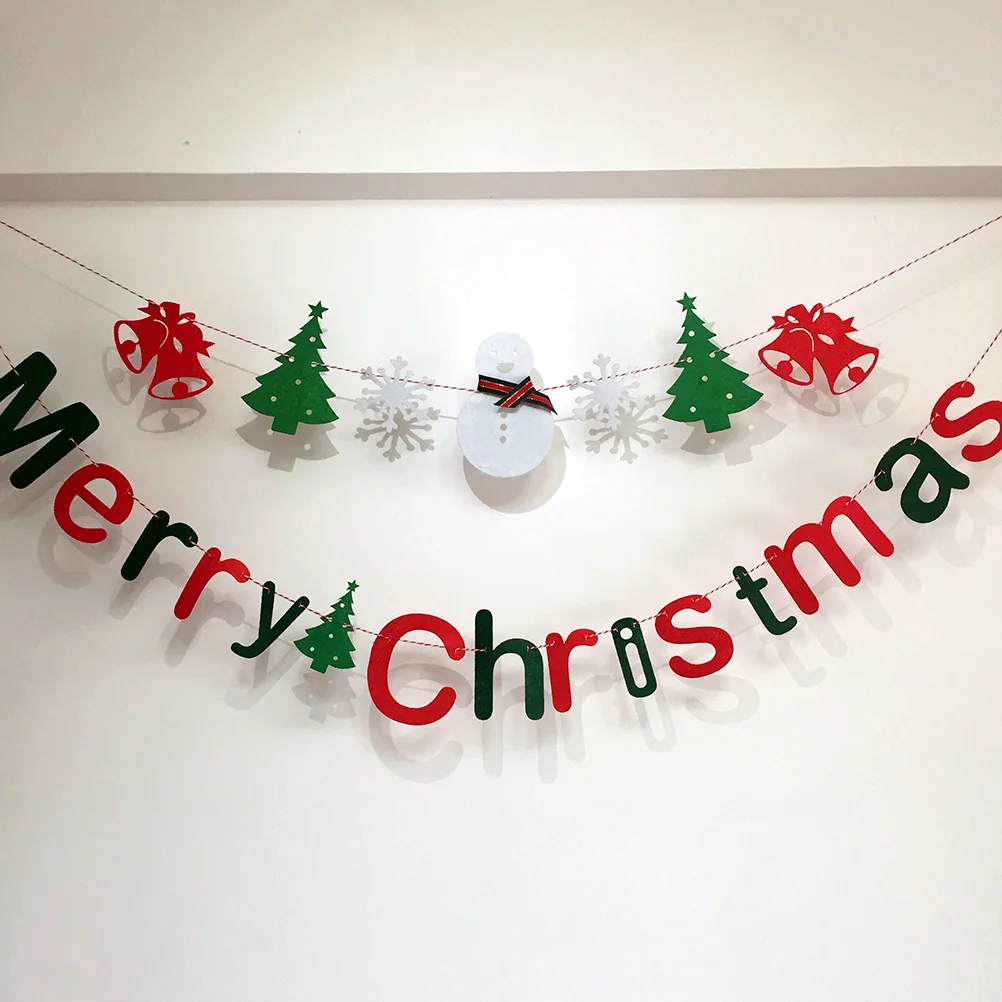 Snowman Letters Bunting Christmas Decor Non-Woven Waterproof Pull Flags Indoor Outdoor Party Decoration Festival Garland
Snowman Letters Bunting Christmas Decor Non-Woven Waterproof Pull Flags Indoor Outdoor Party Decoration Festival Garland