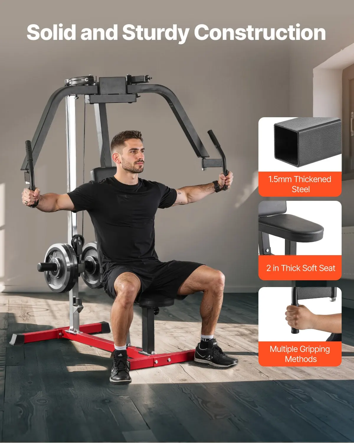 Chest Fly Machine, Upper Body Specialty Machine For Home Gym, Adjustable Fly And Reverse Delt Machine, For Chest, Back, Pectoral, Rear Deltoid And Shoulder Workouts, Hold Up To 450LBS
Chest Fly Machine, Upper Body Specialty Machine For Home Gym, Adjustable Fly And Reverse Delt Machine, For Chest, Back, Pectoral, Rear Deltoid And Shoulder Workouts, Hold Up To 450LBS