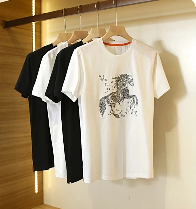 Cooling Sensation Embroidered ort Sve T-irt Silk Cotton Blend Lightweight Summer Luxury Men's Faion round Ne T-irt
Cooling Sensation Embroidered ort Sve T-irt Silk Cotton Blend Lightweight Summer Luxury Men's Faion round Ne T-irt