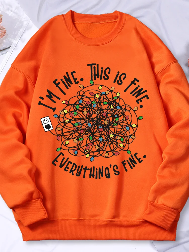I'M Fine , Everything'S Fines Women'S Hoodie Harajuku Casual Clothes Fashion Loose Sweatshirt Autumn Fleece Warm Tops Female
I'M Fine , Everything'S Fines Women'S Hoodie Harajuku Casual Clothes Fashion Loose Sweatshirt Autumn Fleece Warm Tops Female