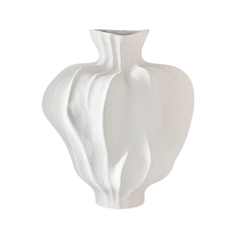 LMM ceramic vase wabi wind ornament living room flower arrangement zen coarse pottery flower utensil
LMM ceramic vase wabi wind ornament living room flower arrangement zen coarse pottery flower utensil