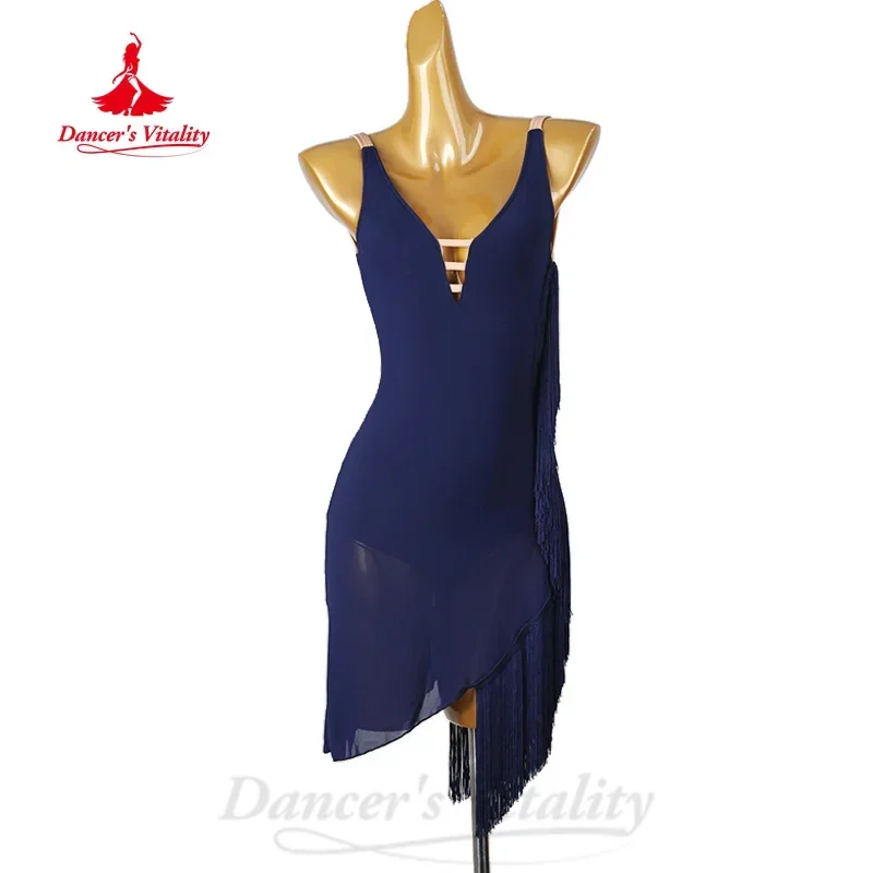 Тренировочные платья для латинских танцев, женское сексуальное платье с открытой спиной и кисточками на заказ, профессиональный костюм для танго, самбы, румбы
Тренировочные платья для латинских танцев, женское сексуальное платье с открытой спиной и кисточками на заказ, профессиональный костюм для танго, самбы, румбы