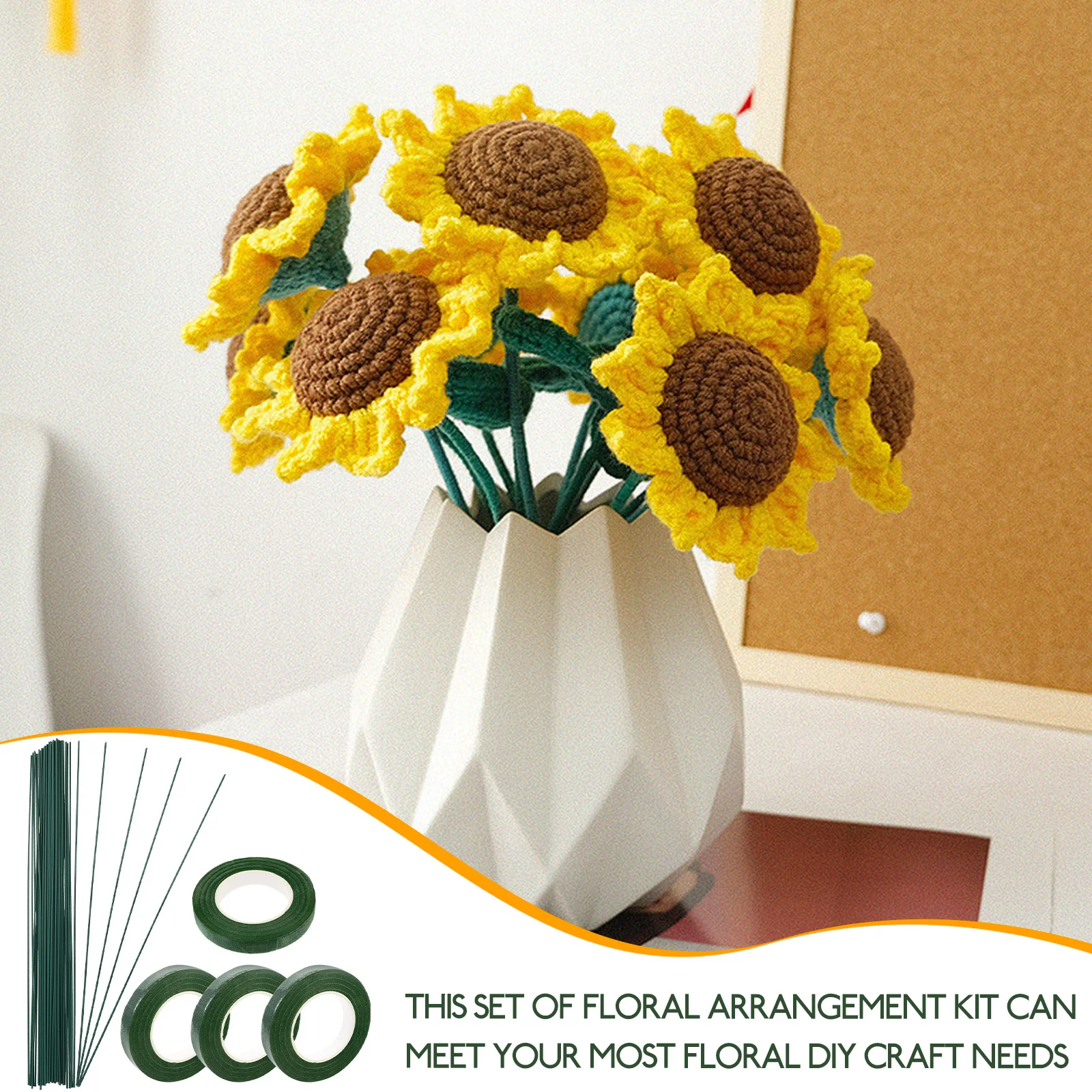 1 Set Artificial Floral Stems Kit Paper Tape Flexible Wire Diy Flower Support Simulation Floral Arrangement Tool Stem Wires
1 Set Artificial Floral Stems Kit Paper Tape Flexible Wire Diy Flower Support Simulation Floral Arrangement Tool Stem Wires