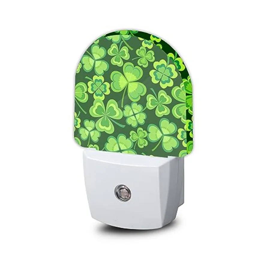 Night Light, Lucky Green St. Patrick's Day Night Lights Plug into Wall, Dusk to Dawn Sensor LED Lamp 0.5W for Boys/Girls/Women/
Night Light, Lucky Green St. Patrick's Day Night Lights Plug into Wall, Dusk to Dawn Sensor LED Lamp 0.5W for Boys/Girls/Women/