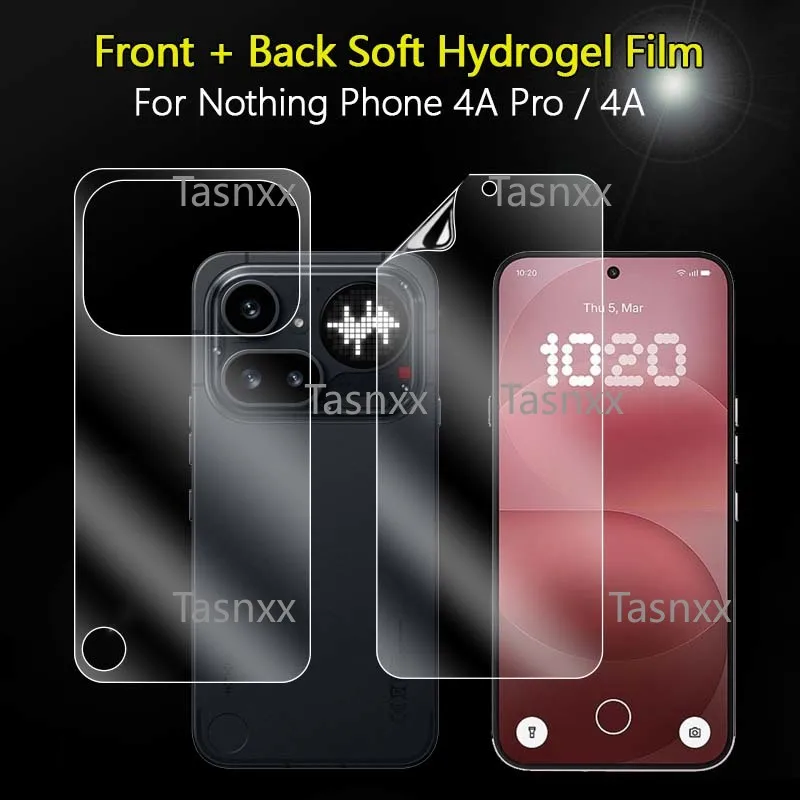 Front + Back Soft TPU Film For Nothing Phone 4A 3A Pro Ultra Clear Anti Scratch Full Cover Screen Protector Skin -Not Glass
Front + Back Soft TPU Film For Nothing Phone 4A 3A Pro Ultra Clear Anti Scratch Full Cover Screen Protector Skin -Not Glass