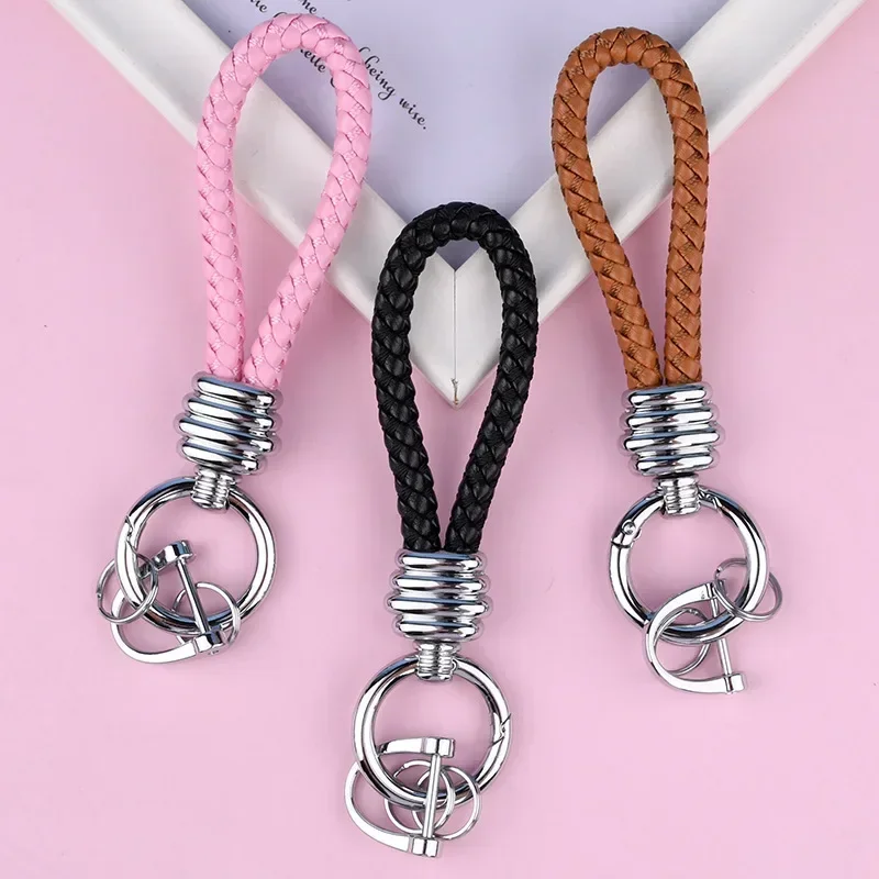 Woven Braided Rope Leather Keychain For Men Women Car Motorcycle Accessories Custom Key Chains Phone Bag Keyring Gift Bulk
Woven Braided Rope Leather Keychain For Men Women Car Motorcycle Accessories Custom Key Chains Phone Bag Keyring Gift Bulk