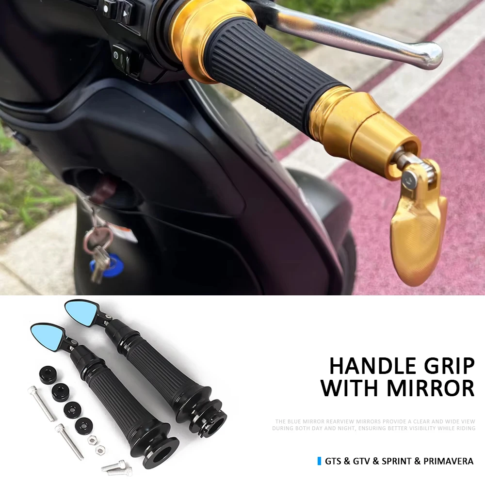 CNC Handlebar Mirror Motorcycle Bar End Rear View Mirrors Grip Side Mirror Anti-reflective For Vespa Primavera Sprint GTS GTV
CNC Handlebar Mirror Motorcycle Bar End Rear View Mirrors Grip Side Mirror Anti-reflective For Vespa Primavera Sprint GTS GTV