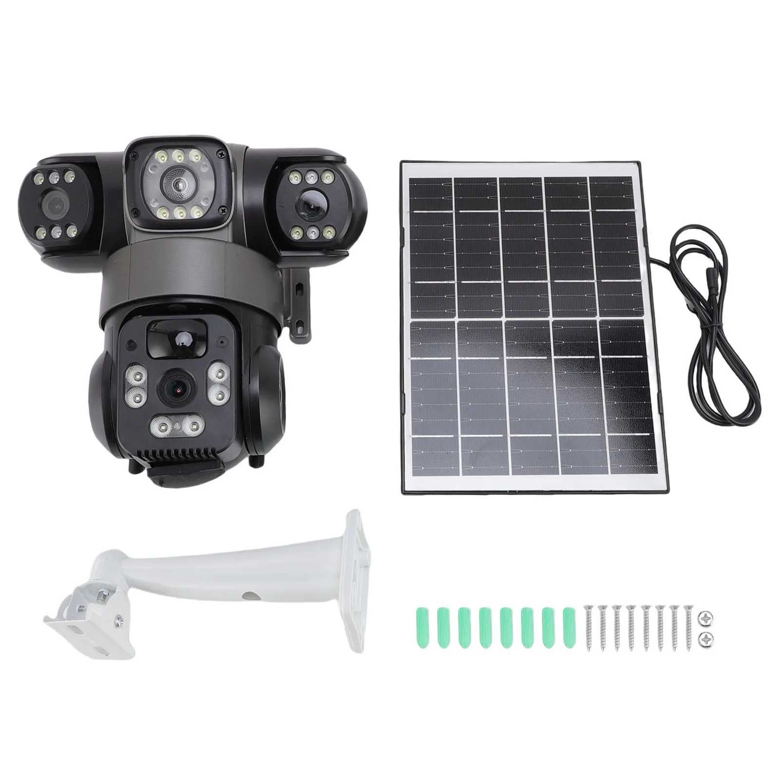 4G Triple Lens Solar Security Camera Motion Detection Voice Alerts 2 Way Talk Local Cloud Storage Outdoor Surveillance Camera
4G Triple Lens Solar Security Camera Motion Detection Voice Alerts 2 Way Talk Local Cloud Storage Outdoor Surveillance Camera
