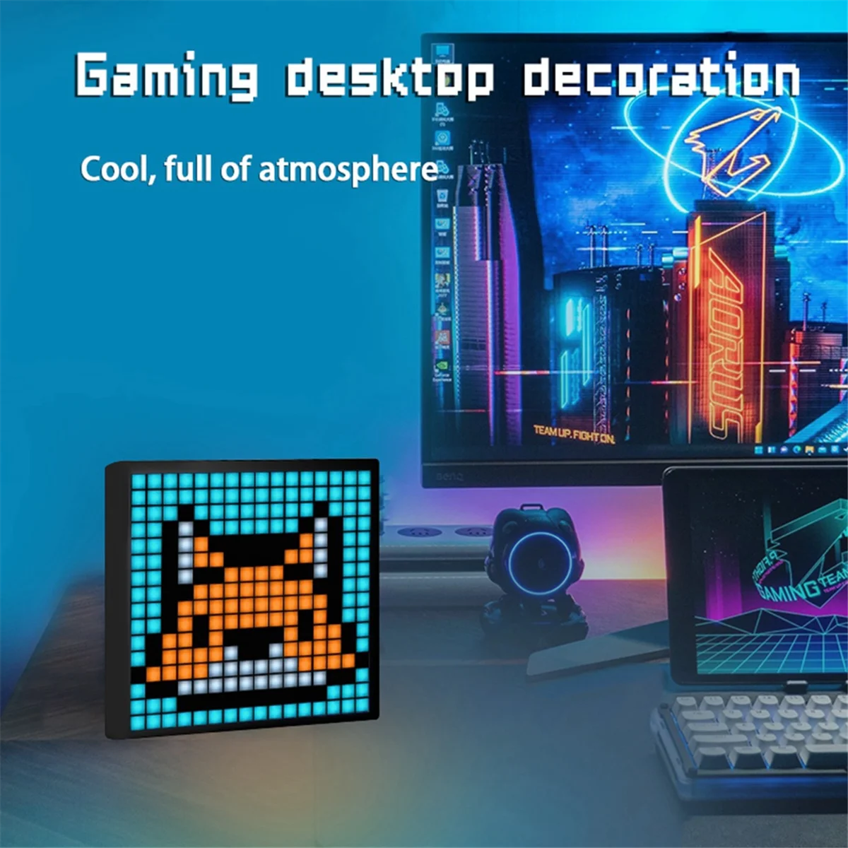 COTS-tLED Pixel APP Cellphone Control Display 16X16 Programmable Night Light LED Screen for Gaming Decoration US
COTS-tLED Pixel APP Cellphone Control Display 16X16 Programmable Night Light LED Screen for Gaming Decoration US
