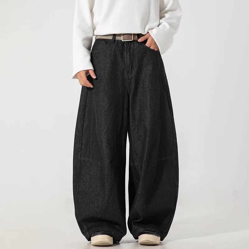 Корейская версия, осенние новые мужские джинсовые брюки, винтажные широкие свободные джинсы, повседневные прямые брюки, черные брюки
Корейская версия, осенние новые мужские джинсовые брюки, винтажные широкие свободные джинсы, повседневные прямые брюки, черные брюки