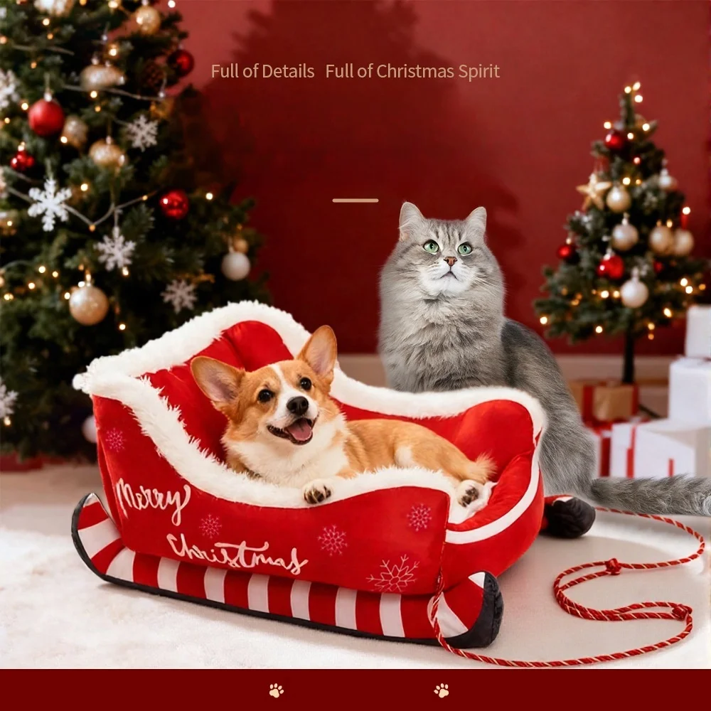 Washable Detachable Christmas Cat House Warm Pet Nest Soft Cushion Bed for Dogs Cats Holiday Season Gift Pet Supplies
Washable Detachable Christmas Cat House Warm Pet Nest Soft Cushion Bed for Dogs Cats Holiday Season Gift Pet Supplies