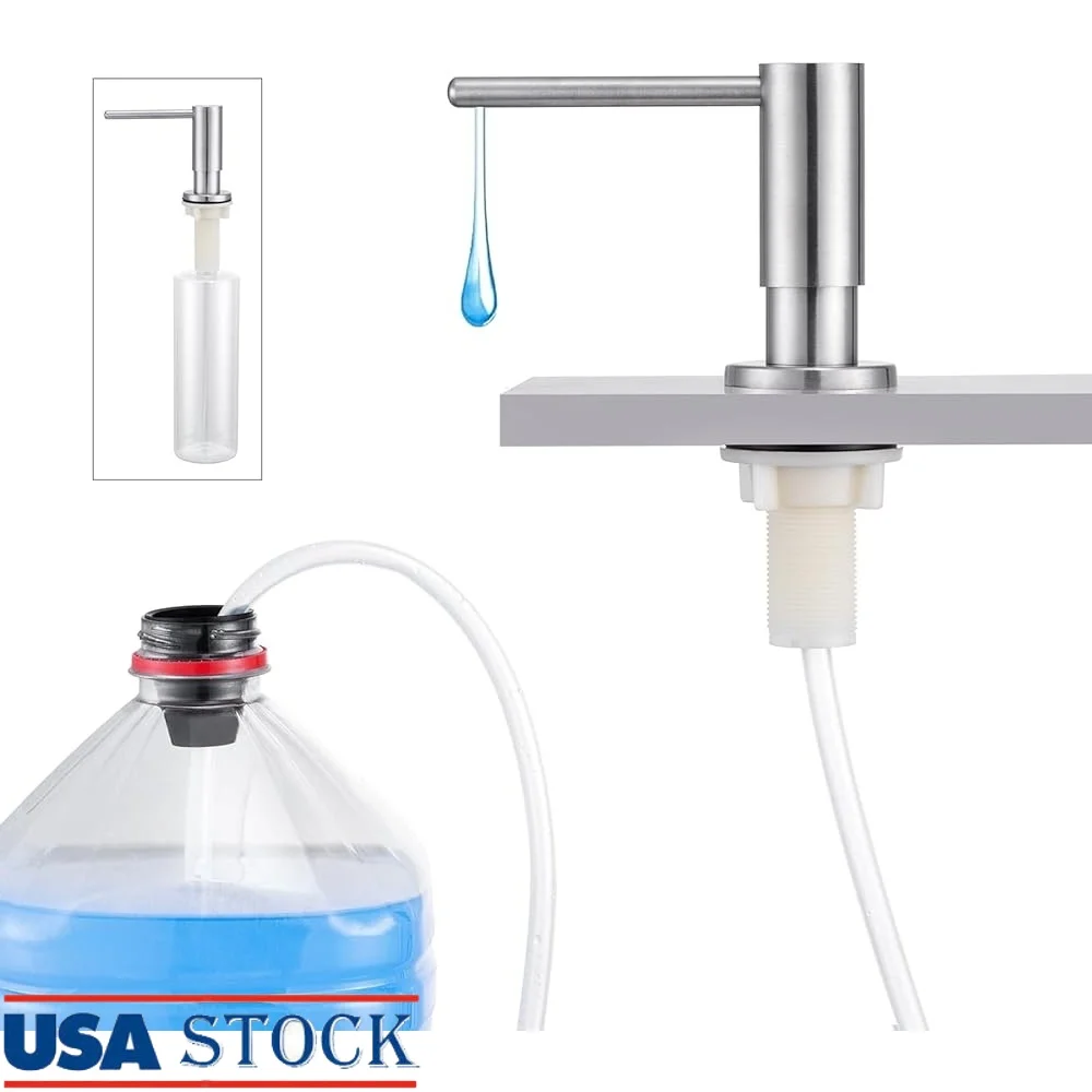 Stainless Steel Kitchen Sink Soap Dispenser Large Capacity Bottle with Extended Tubing Durable Soap Pump Hand Dish Detergent
Stainless Steel Kitchen Sink Soap Dispenser Large Capacity Bottle with Extended Tubing Durable Soap Pump Hand Dish Detergent