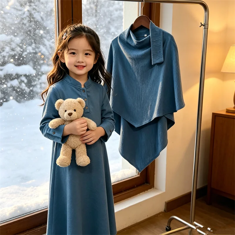 Muslim Kids Girls Hijab Dress Khimar Jalabiya Eid Djellaba Child Prayer Garment Burqa Robe Abaya Turkey Kaftan Islam Clothing
Muslim Kids Girls Hijab Dress Khimar Jalabiya Eid Djellaba Child Prayer Garment Burqa Robe Abaya Turkey Kaftan Islam Clothing
