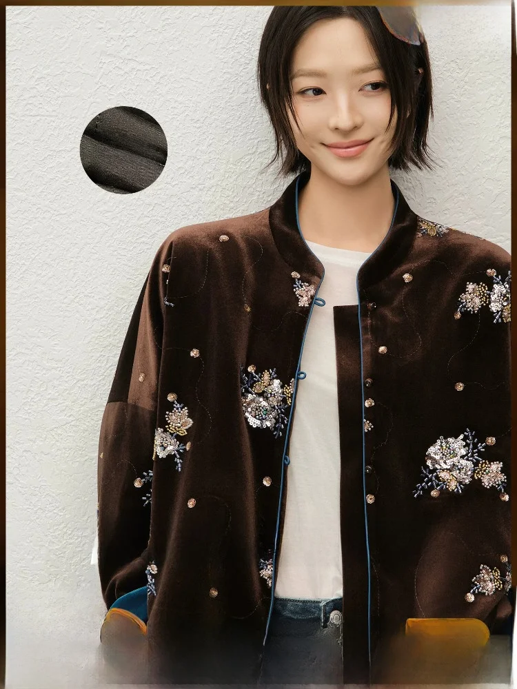 MeiYang Chinese Style Embroidered Jacket Floral Ornament Warm Stand Collar Women's Cotton Coat Simple Commute Fashion
MeiYang Chinese Style Embroidered Jacket Floral Ornament Warm Stand Collar Women's Cotton Coat Simple Commute Fashion