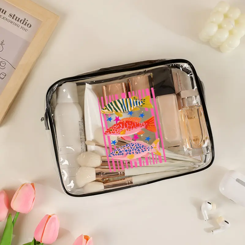 Pvc Transparent Travel Storage Bag with Zipper Maximalist Tropical Fish Trio Cosmetics Toiletries Fish Lover Gift Makeup Bags
Pvc Transparent Travel Storage Bag with Zipper Maximalist Tropical Fish Trio Cosmetics Toiletries Fish Lover Gift Makeup Bags
