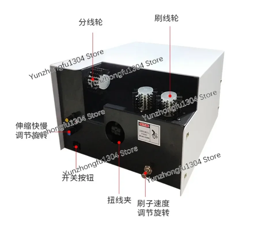Automatic braid twisting machine shield wire brushing twisting braided wire brushing twisting machine
Automatic braid twisting machine shield wire brushing twisting braided wire brushing twisting machine