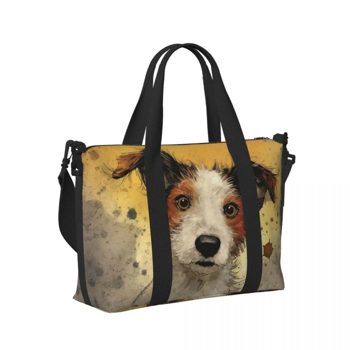 Custom Dog Jack Russell Terrier Beach Travel Bag Large Capacity Tote Bags for Gym Sport Women Shopping Duffle Shoulder Bag
Custom Dog Jack Russell Terrier Beach Travel Bag Large Capacity Tote Bags for Gym Sport Women Shopping Duffle Shoulder Bag