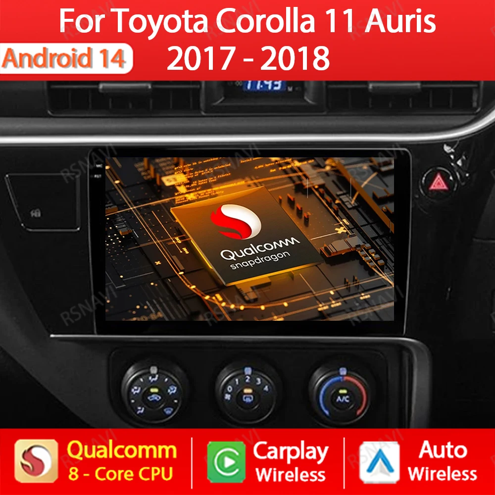 Автомобильное радио Android 14 для Toyota Corolla 11 Auris E180 2017 2018 2019 Мультимедийный стерео видеоплеер 4G WIFI Carplay Auto QLED BT
Автомобильное радио Android 14 для Toyota Corolla 11 Auris E180 2017 2018 2019 Мультимедийный стерео видеоплеер 4G WIFI Carplay Auto QLED BT