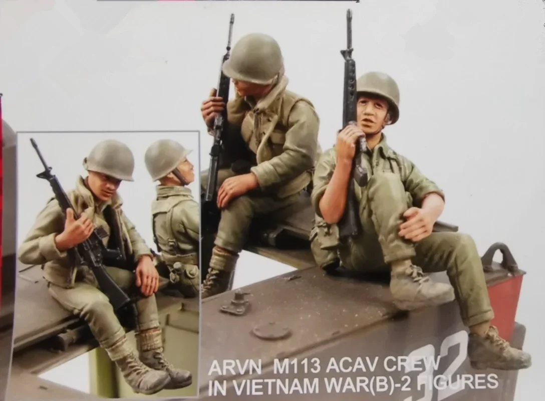 1/35 Scale Resin Figure Assembly Model Kit Vietnam War US Army Armored Force 2 People Unassembled and Unpainted
1/35 Scale Resin Figure Assembly Model Kit Vietnam War US Army Armored Force 2 People Unassembled and Unpainted