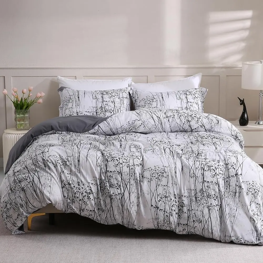 Комплект постельного белья King Size из 3 предметов: дышащий мягкий пододеяльник из микрофибры глубокого серого цвета с застежкой-молнией, устойчивый к выцветанию
Комплект постельного белья King Size из 3 предметов: дышащий мягкий пододеяльник из микрофибры глубокого серого цвета с застежкой-молнией, устойчивый к выцветанию
