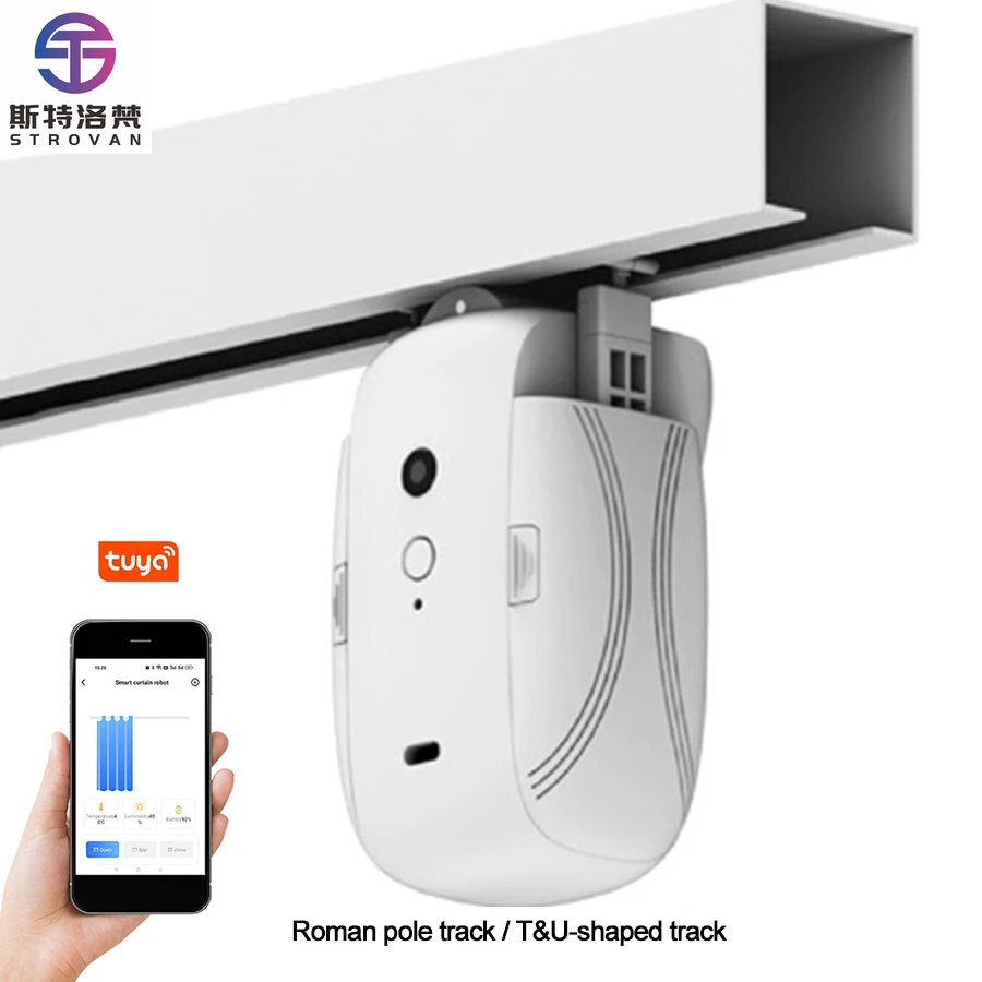STLF Tuya Smart Mini 3-in-1 Wireless Electric Curtain Opener ABS Robot for Smart Home Voice Control Wifi Automation for Office
STLF Tuya Smart Mini 3-in-1 Wireless Electric Curtain Opener ABS Robot for Smart Home Voice Control Wifi Automation for Office