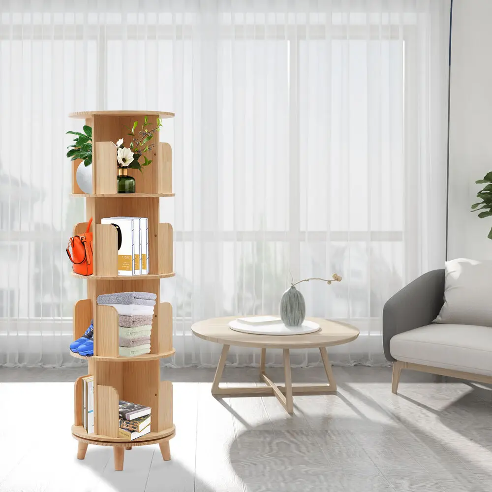 360 Rotating Bookshelf Bookcase Storage Shelf Freestanding Display Rack Stand
360 Rotating Bookshelf Bookcase Storage Shelf Freestanding Display Rack Stand
