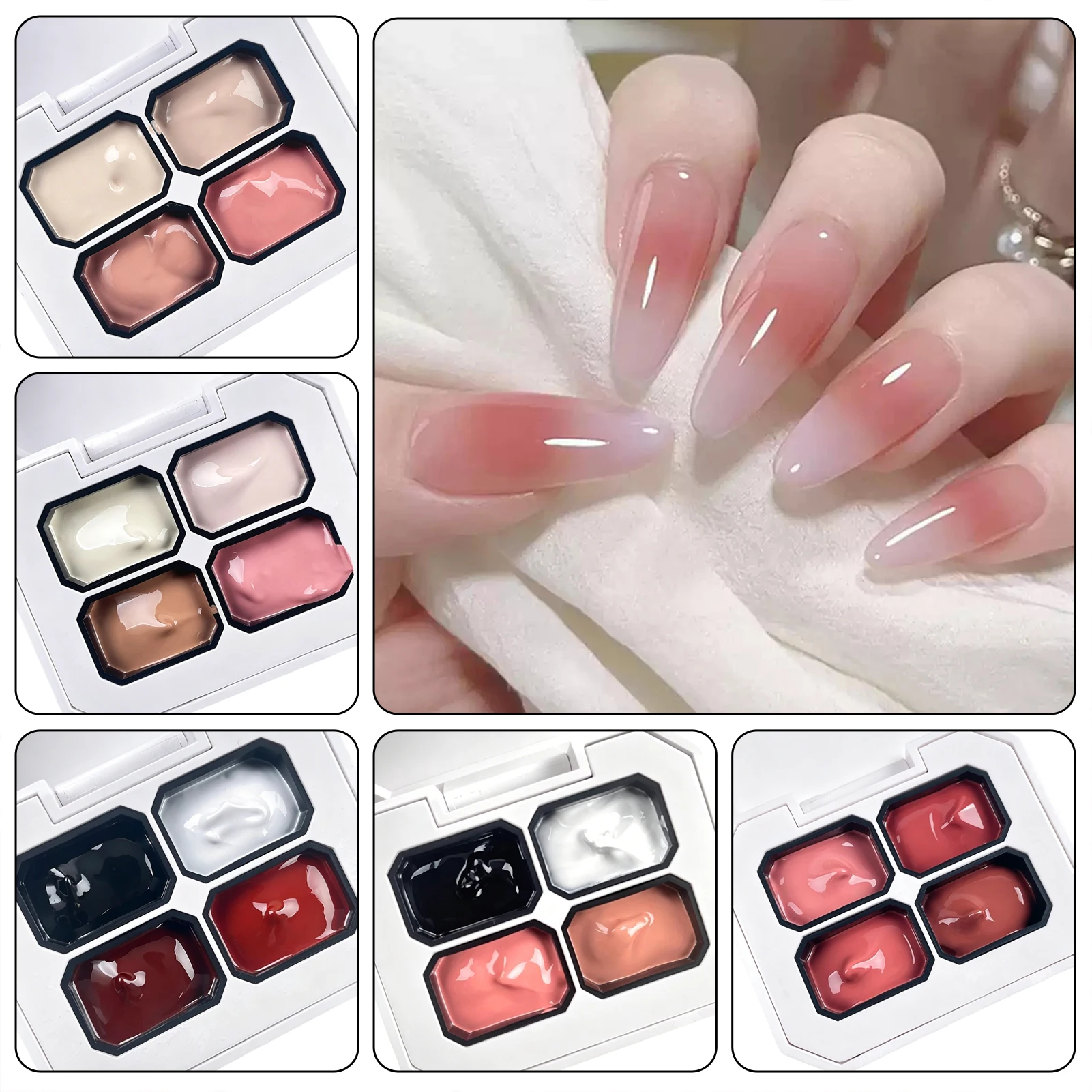 4 Colors Solid-Pudding Gel Nail Polish Non-Flowing Solid-Texture Highly Pigmented Smoothing Gradient Art Gel Nail Polish
4 Colors Solid-Pudding Gel Nail Polish Non-Flowing Solid-Texture Highly Pigmented Smoothing Gradient Art Gel Nail Polish