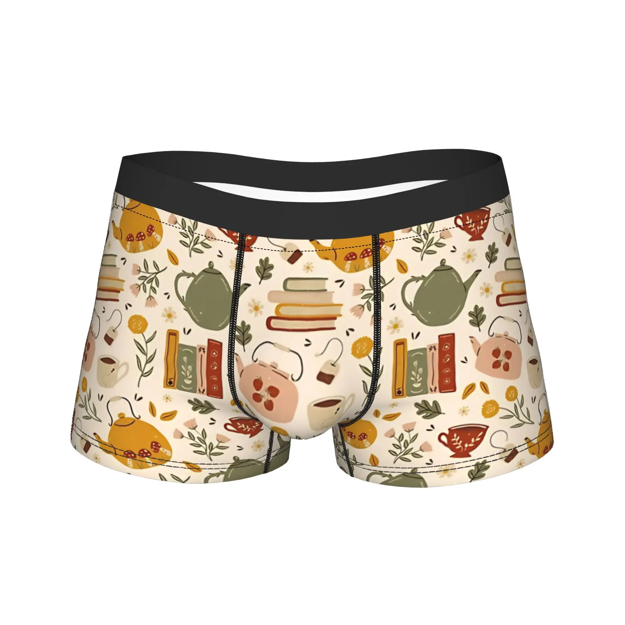 Flowery Books And Tea Boxershorts Books 3D Pouch Underwear Trenky Design Boxer Brief Novelty Men Panties Plus Size 2XL
Flowery Books And Tea Boxershorts Books 3D Pouch Underwear Trenky Design Boxer Brief Novelty Men Panties Plus Size 2XL