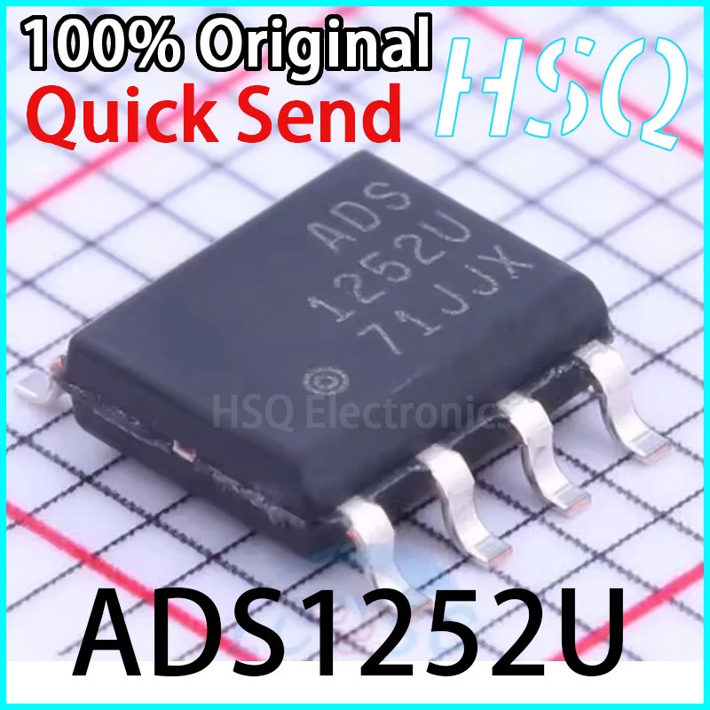 1 шт. оригинальный ADS1252U ADS1252U/2K5 24-битный аналогово-цифровой преобразователь SOP-8, новая модель
1 шт. оригинальный ADS1252U ADS1252U/2K5 24-битный аналогово-цифровой преобразователь SOP-8, новая модель
