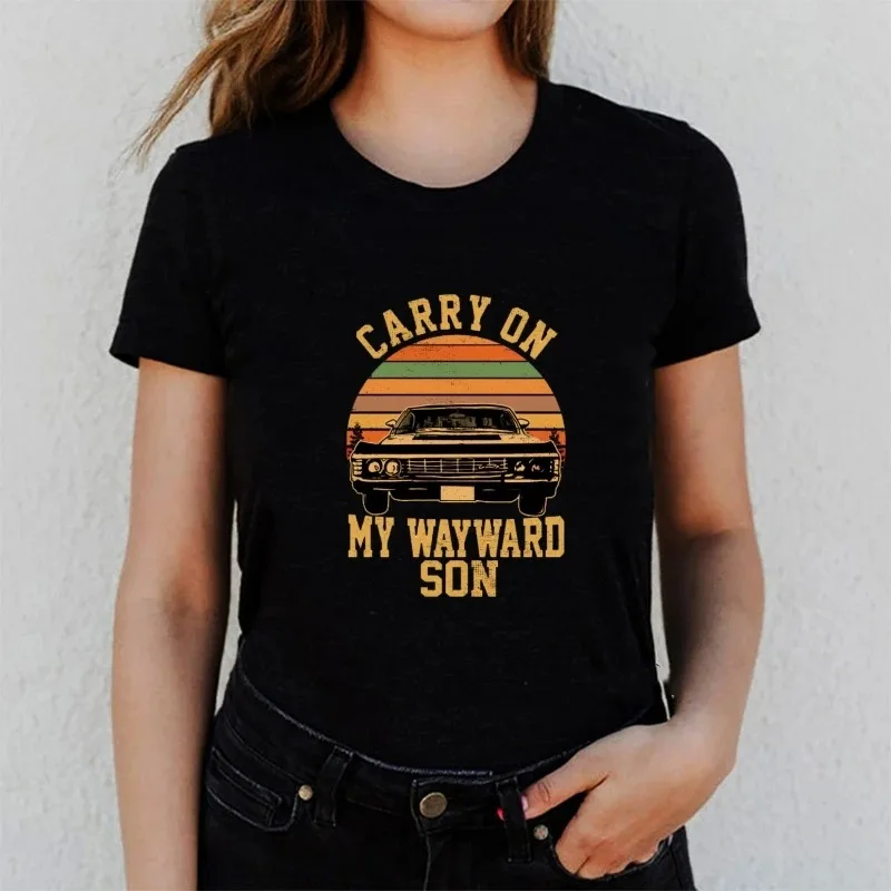 Винтажные топы Carry On My Wayward Son, футболка с принтом «Сверхъестественное», черная футболка, эстетичная женская футболка, футболки с ретро-графикой
Винтажные топы Carry On My Wayward Son, футболка с принтом «Сверхъестественное», черная футболка, эстетичная женская футболка, футболки с ретро-графикой