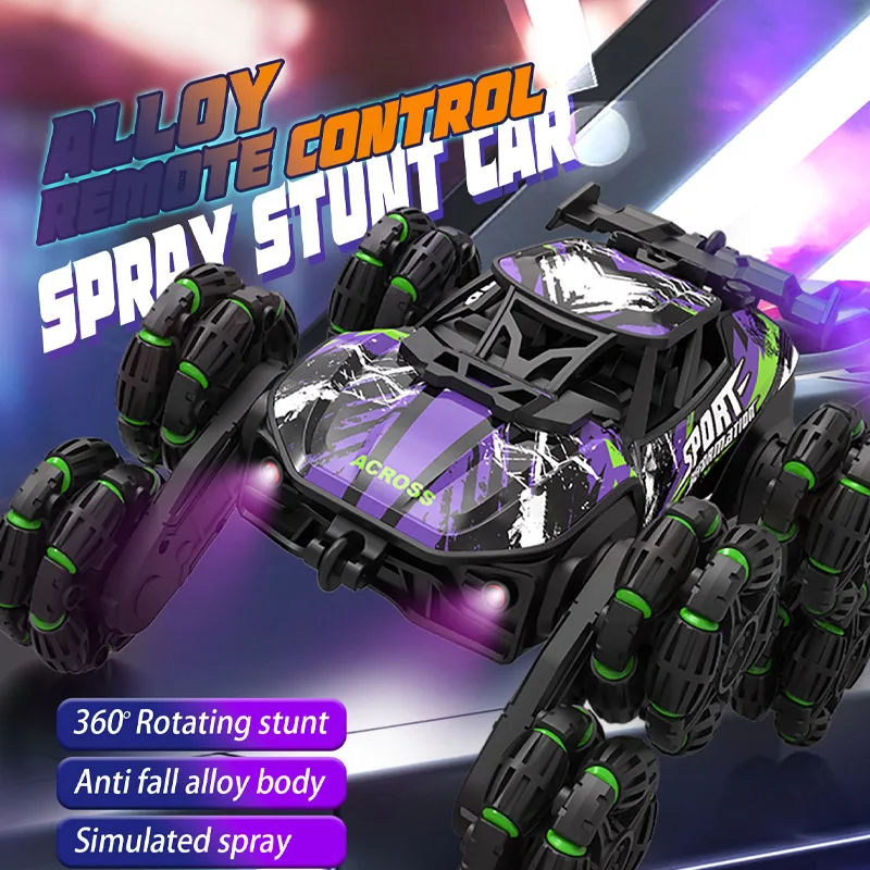 NEW Boys 2.4G Remote Control Car with Gesture Sensing 360° rotation 8 Wheel Off Road Stunt Drift Spray Racing Transformable Toy
NEW Boys 2.4G Remote Control Car with Gesture Sensing 360° rotation 8 Wheel Off Road Stunt Drift Spray Racing Transformable Toy