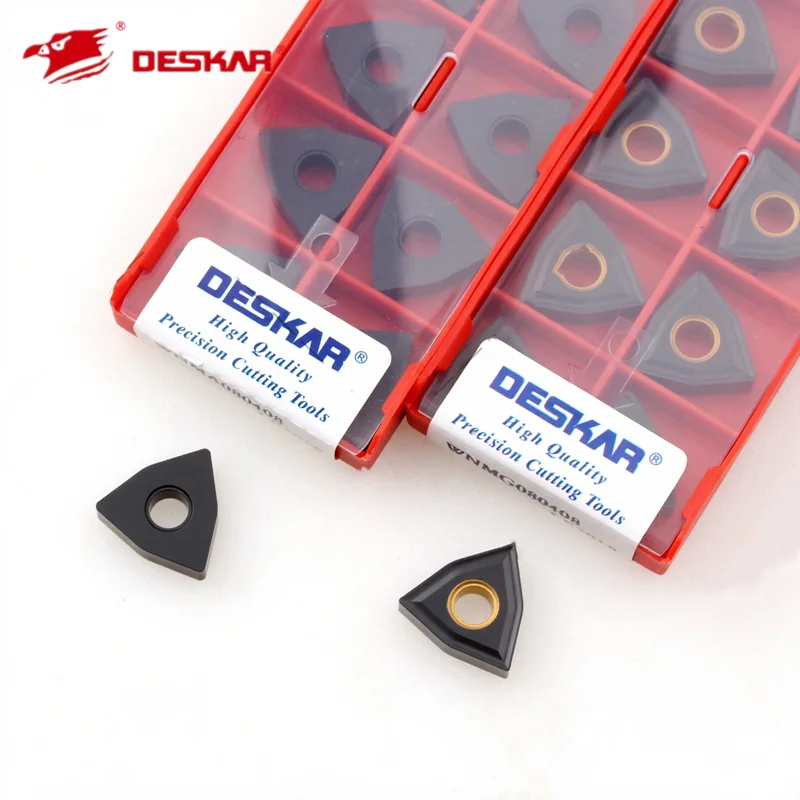Wnmg080404/080408 Wnma 080412 Lf3018 Deskar 100% Original 10Pcs Lathe Cutters Turning Inserts Cutters Tools Parts for Cast Iron
Wnmg080404/080408 Wnma 080412 Lf3018 Deskar 100% Original 10Pcs Lathe Cutters Turning Inserts Cutters Tools Parts for Cast Iron