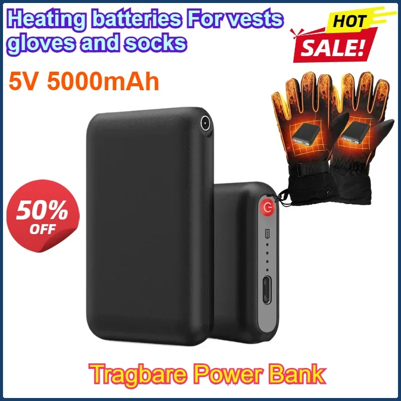 5V 5000mAh Winter Heated Socks Batteries Lithium Polymer Batteries for Heated Gloves Vest, Winter Antifreeze Saver Heat Battery
5V 5000mAh Winter Heated Socks Batteries Lithium Polymer Batteries for Heated Gloves Vest, Winter Antifreeze Saver Heat Battery