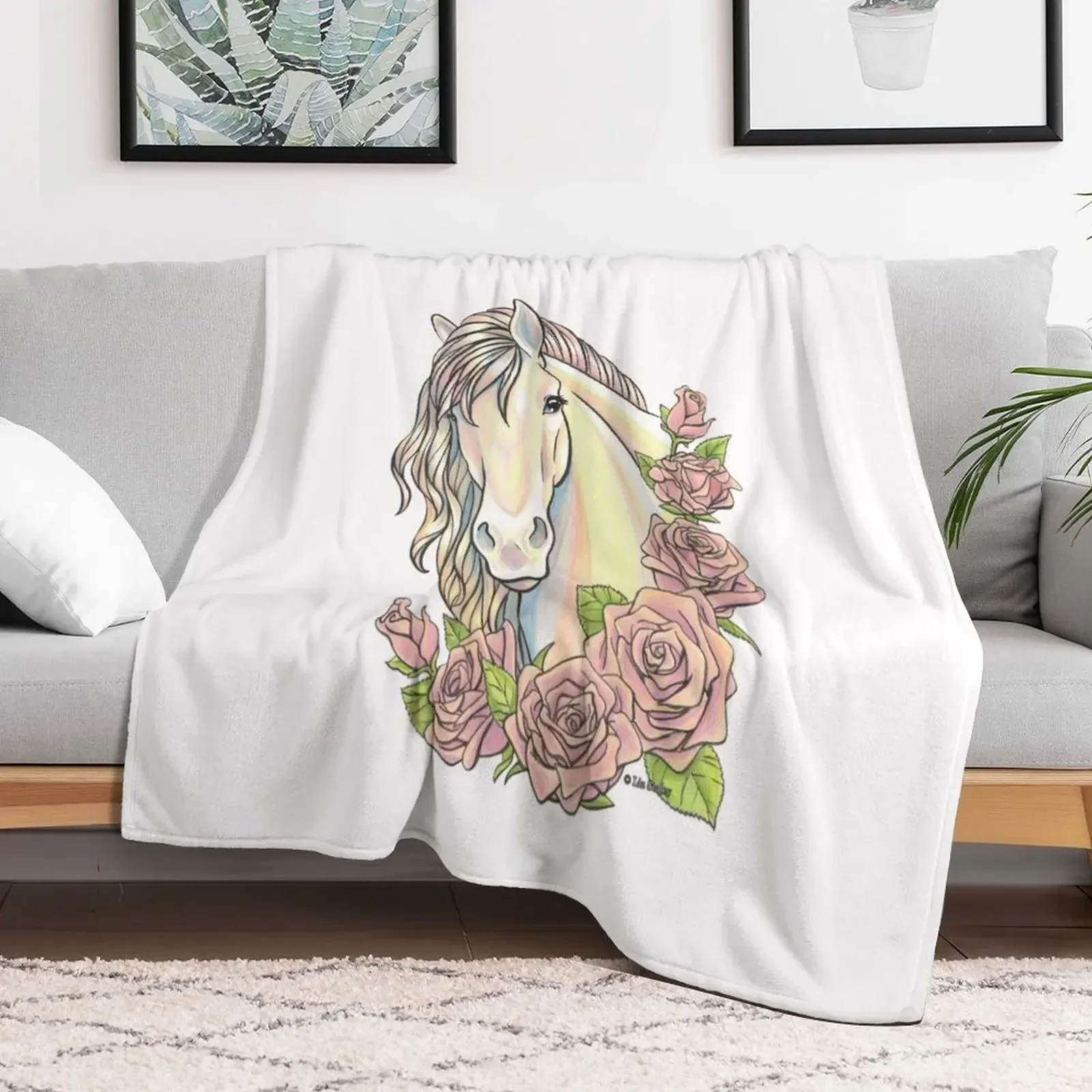 Pearl Horse with Pink Roses Throw Blanket Sleeping Bag Blankets For Baby Blankets
Pearl Horse with Pink Roses Throw Blanket Sleeping Bag Blankets For Baby Blankets