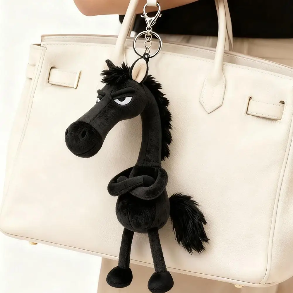 Black Horse Decoration High Quality Horse Keychain Horse Keychain Meticulously Stitched Equestrian Keychain 장식
Black Horse Decoration High Quality Horse Keychain Horse Keychain Meticulously Stitched Equestrian Keychain 장식