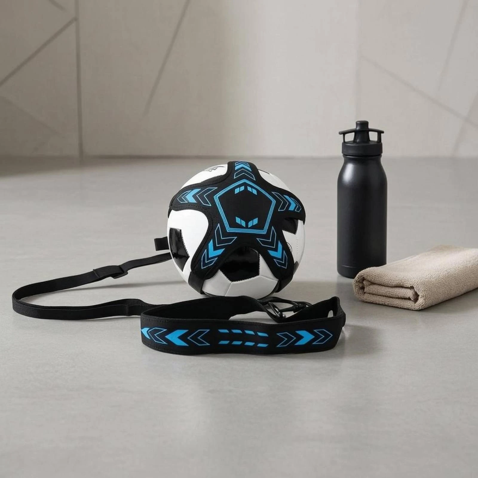 Soccer Juggling Coach Tethered Waist Belt Ball Coach Training Aid Black and Blue Athletic Equipment No Partner Needed
Soccer Juggling Coach Tethered Waist Belt Ball Coach Training Aid Black and Blue Athletic Equipment No Partner Needed