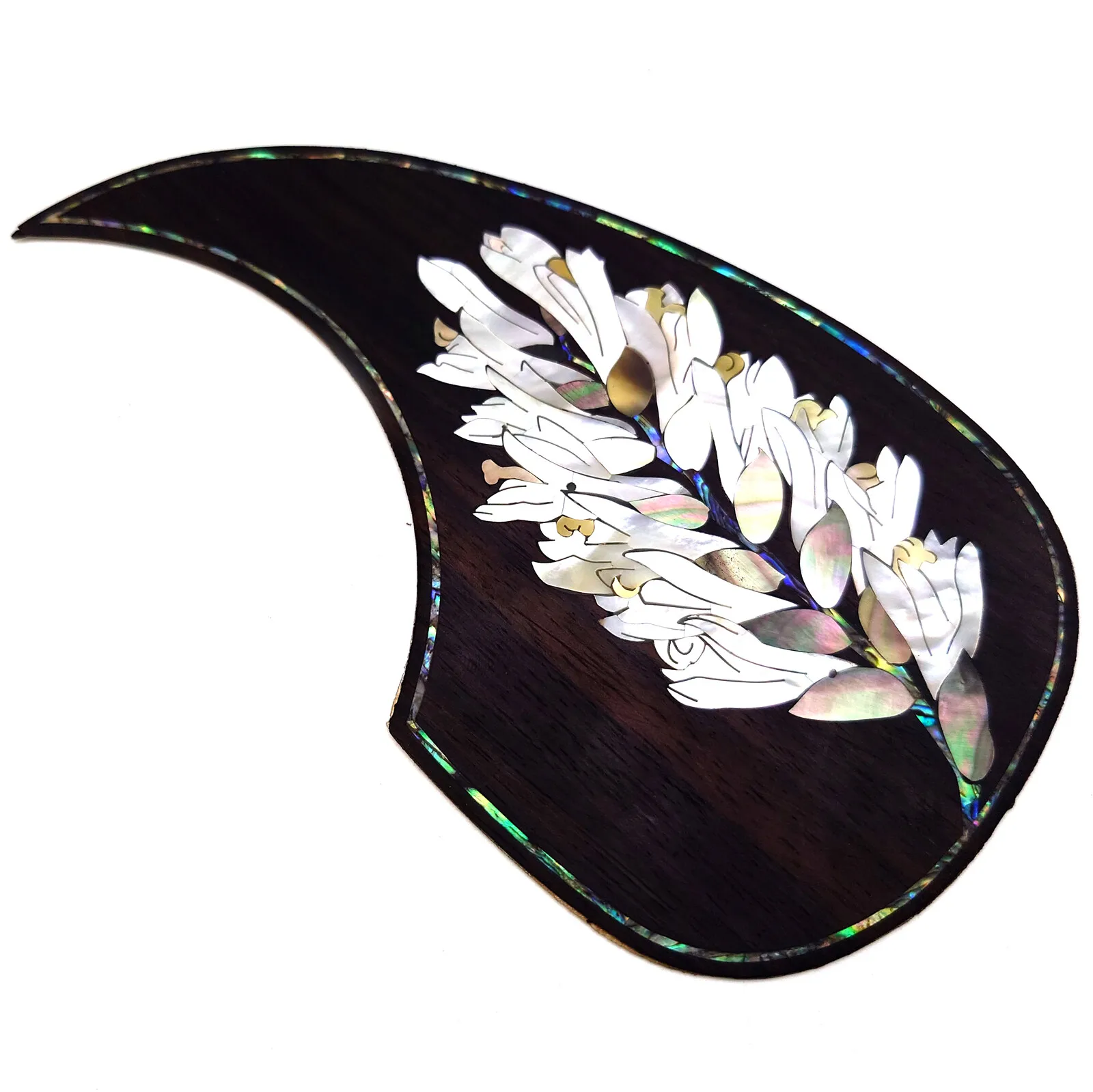 Накладка для акустической гитары из массива палисандра, инкрустированная цветком морского ушка, декоративная пластина для царапин
Накладка для акустической гитары из массива палисандра, инкрустированная цветком морского ушка, декоративная пластина для царапин