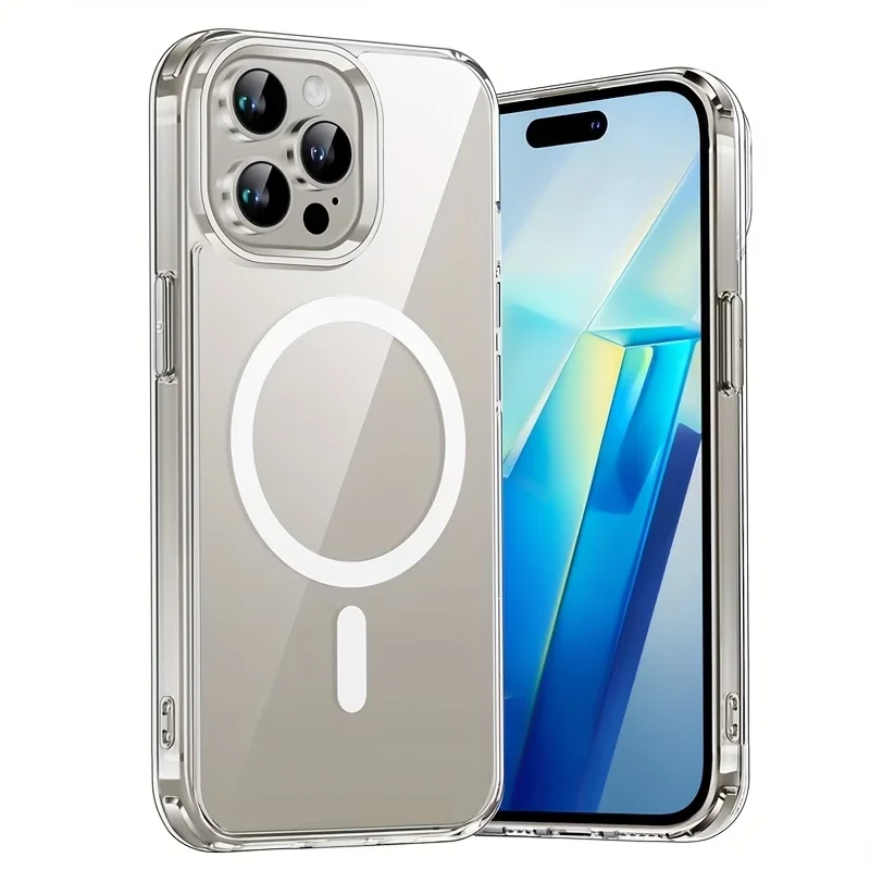 This brand-new magnetic high-transparency PC phone case provides complete protection and is compatible with wireless charging, suitable for iPhone 11 to 17, including Pro and Pro Max versions
This brand-new magnetic high-transparency PC phone case provides complete protection and is compatible with wireless charging, suitable for iPhone 11 to 17, including Pro and Pro Max versions
