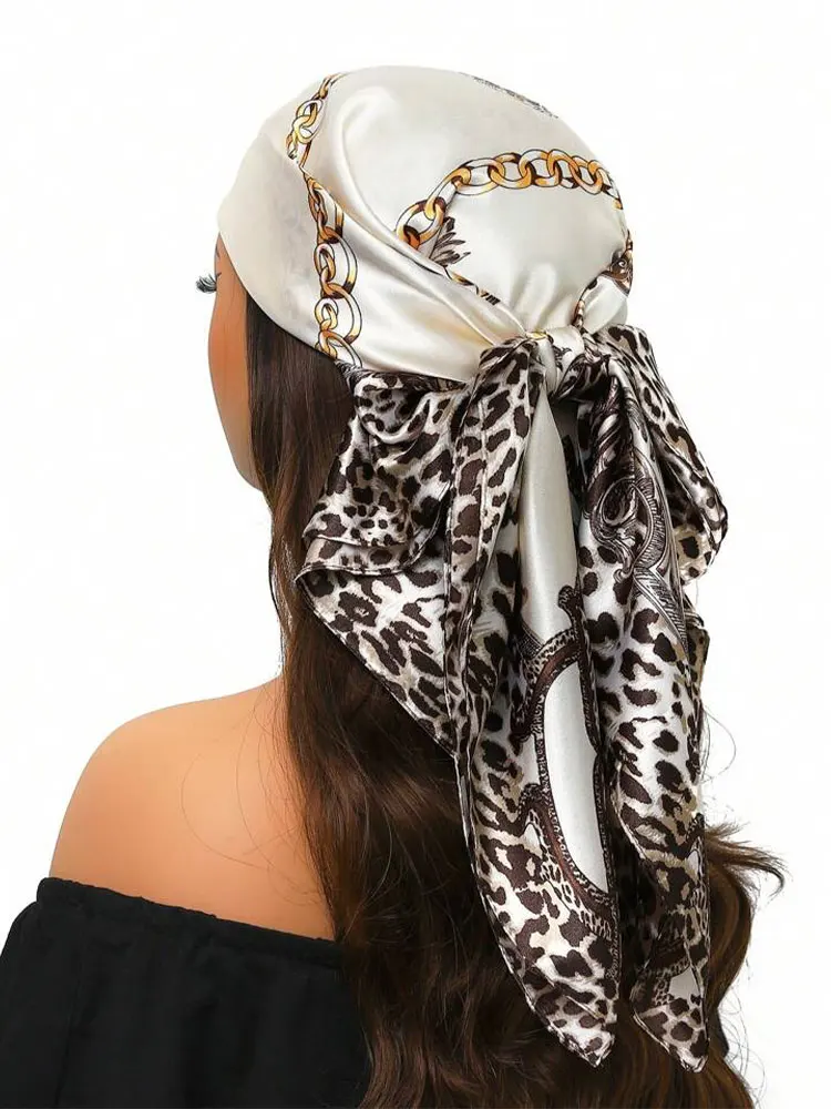 New Spring and Summer Design leopard 90cm Women Scarf Sunscreen Foulard Shawl Hijab Female Hair Hijab Wraps Neckerchief Bandanda
New Spring and Summer Design leopard 90cm Women Scarf Sunscreen Foulard Shawl Hijab Female Hair Hijab Wraps Neckerchief Bandanda