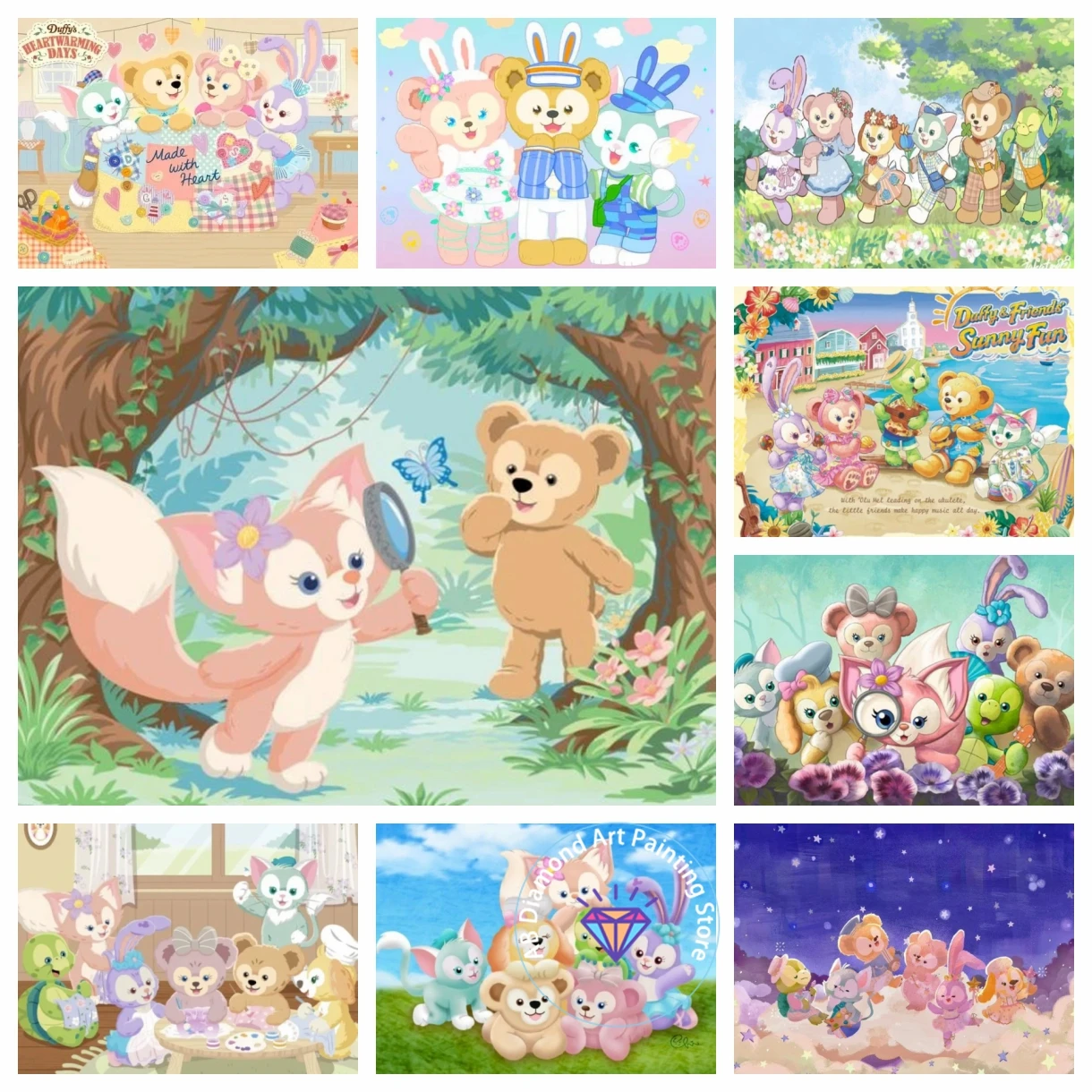 Disney DIY AB Diamond Painting Duffy And His Friends Cross Stitch LinaBell Embroidery Jewelry Kit Home Decor Children's Gift
Disney DIY AB Diamond Painting Duffy And His Friends Cross Stitch LinaBell Embroidery Jewelry Kit Home Decor Children's Gift