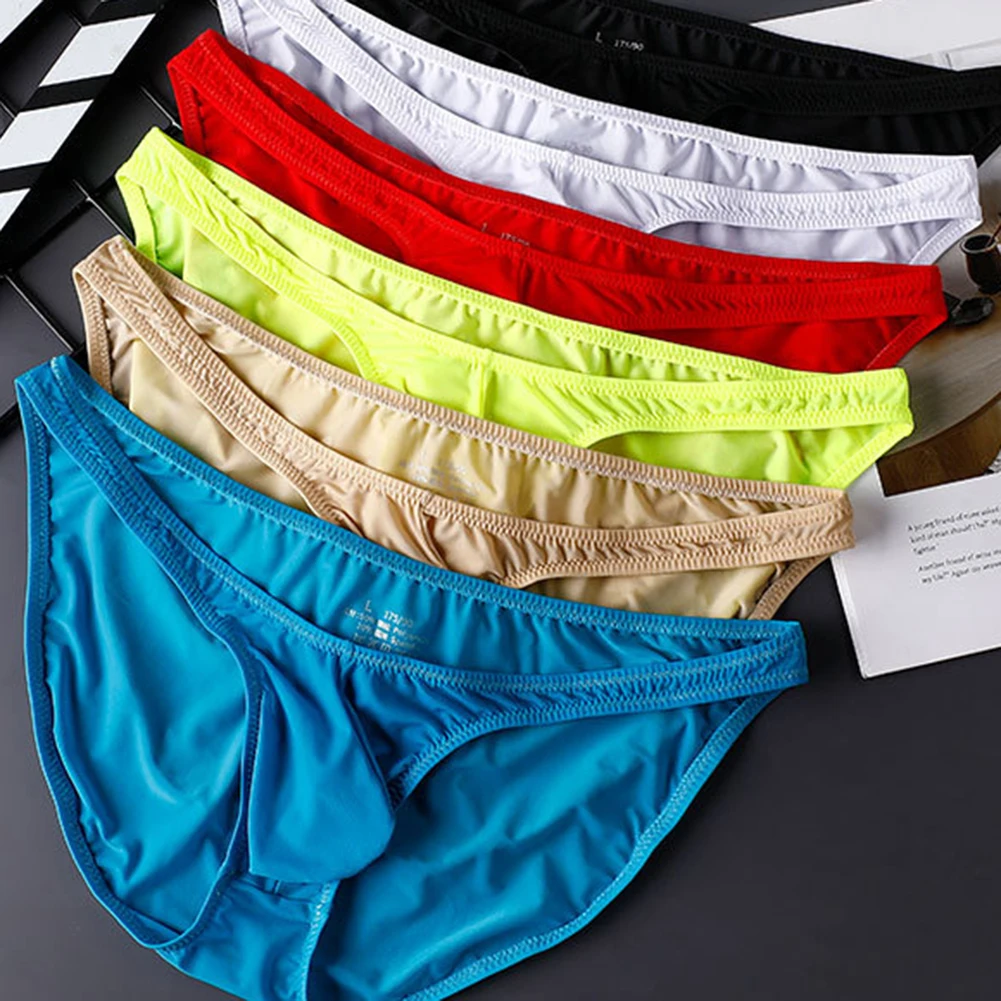 Men Ice Silk Briefs Triangle Pants Pouch Underwear Low Waist Briefs Short Pants Breathable Quick Drying Underpants
Men Ice Silk Briefs Triangle Pants Pouch Underwear Low Waist Briefs Short Pants Breathable Quick Drying Underpants
