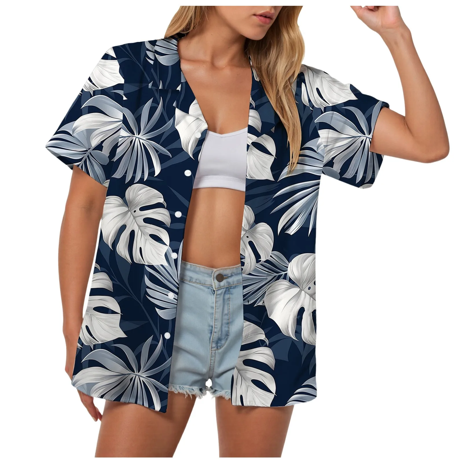 Women Summer Hawaii Beach Shirts Short Sleeves Hawaiian Custom Shirt Casual Loose Holiday Vacation T Shirts 2025 Plus Size Tops
Women Summer Hawaii Beach Shirts Short Sleeves Hawaiian Custom Shirt Casual Loose Holiday Vacation T Shirts 2025 Plus Size Tops