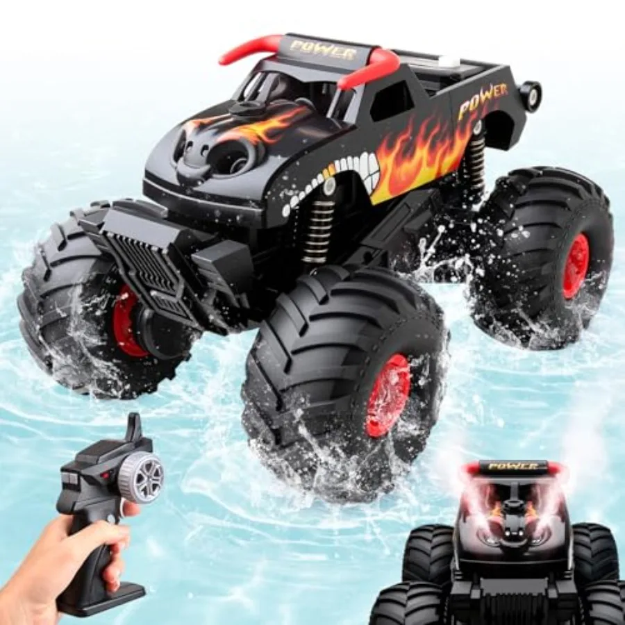 Waterproof 1:16 Monster Truck RC Car with Long Battery 4WD All Terrain Off-Road Vehicle in Black Red for 6+ Years Old
Waterproof 1:16 Monster Truck RC Car with Long Battery 4WD All Terrain Off-Road Vehicle in Black Red for 6+ Years Old