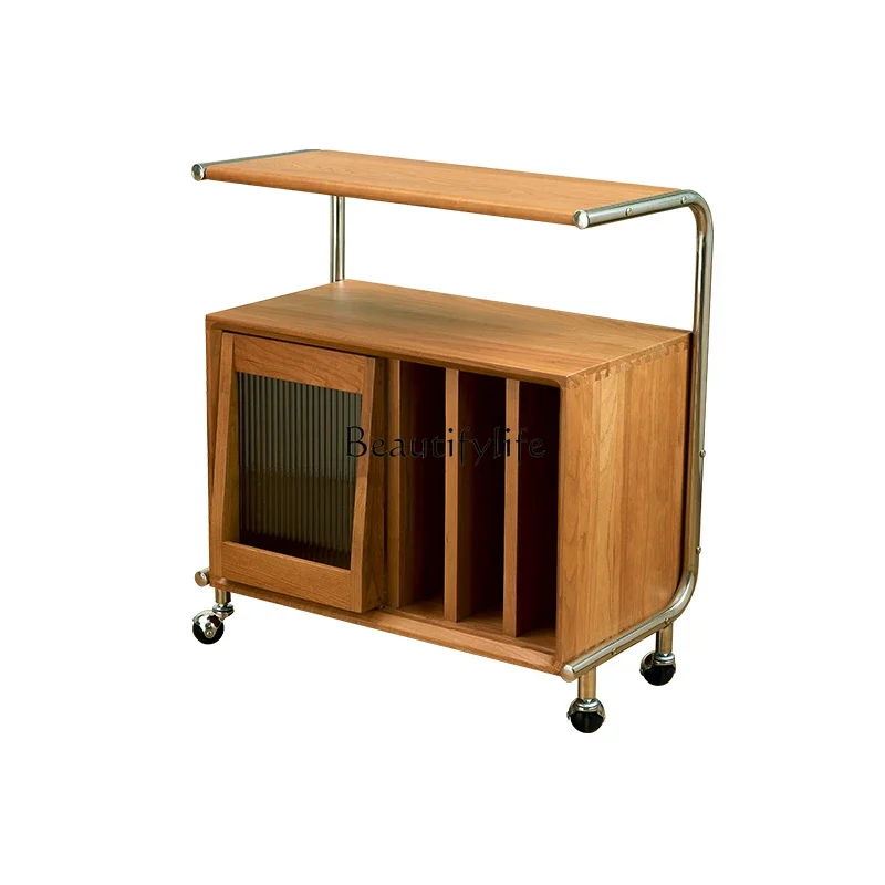 Japanese-style sofa side cabinet movable living room solid wood edge storage simple modern small apartment
Japanese-style sofa side cabinet movable living room solid wood edge storage simple modern small apartment
