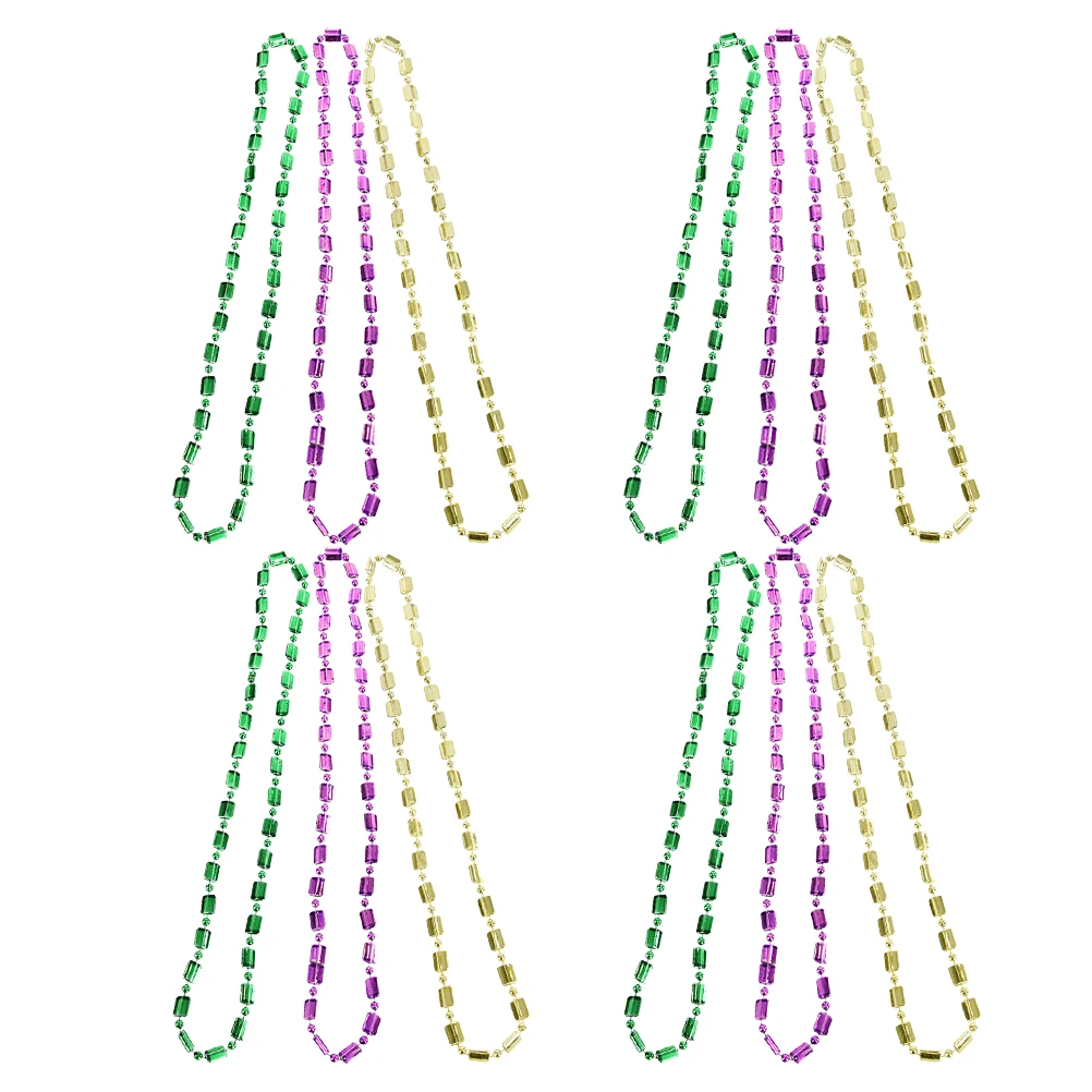 12 Pcs Necklace Beaded Gold Party Purple Green Festival Makeup Costume Props Carnival Jewelry Accessories
12 Pcs Necklace Beaded Gold Party Purple Green Festival Makeup Costume Props Carnival Jewelry Accessories