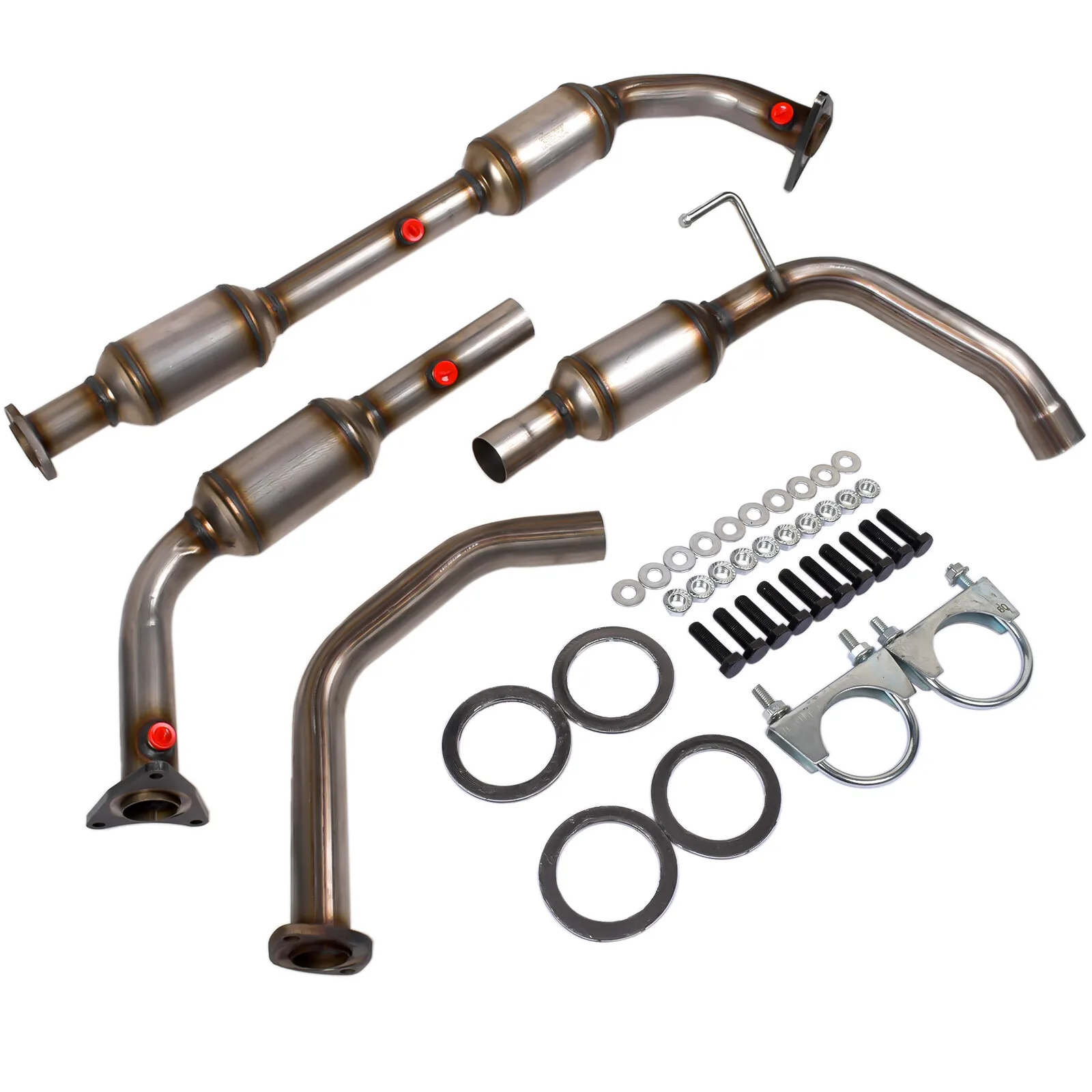 AP01 For Toyota Tundra 4.6L 5.7L V8 2010-2017 Catalytic Converter Set Left & Right OE54723, OE56250
AP01 For Toyota Tundra 4.6L 5.7L V8 2010-2017 Catalytic Converter Set Left & Right OE54723, OE56250