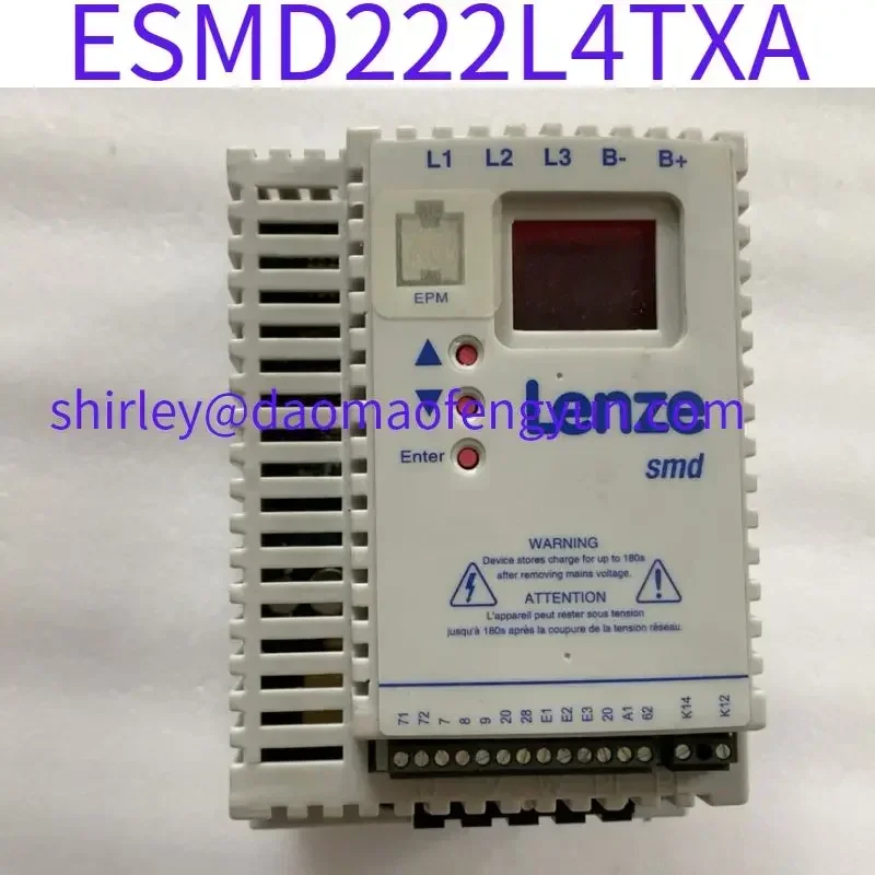 Used 2.2KW 380V frequency converter ESMD222L4TXA
Used 2.2KW 380V frequency converter ESMD222L4TXA