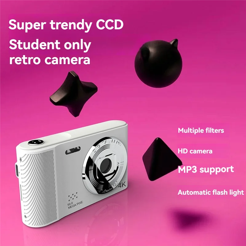 4K Camera Student Digital Ultra-Thin Anti-Shake Smart Zoom Portable Retro Camera
4K Camera Student Digital Ultra-Thin Anti-Shake Smart Zoom Portable Retro Camera