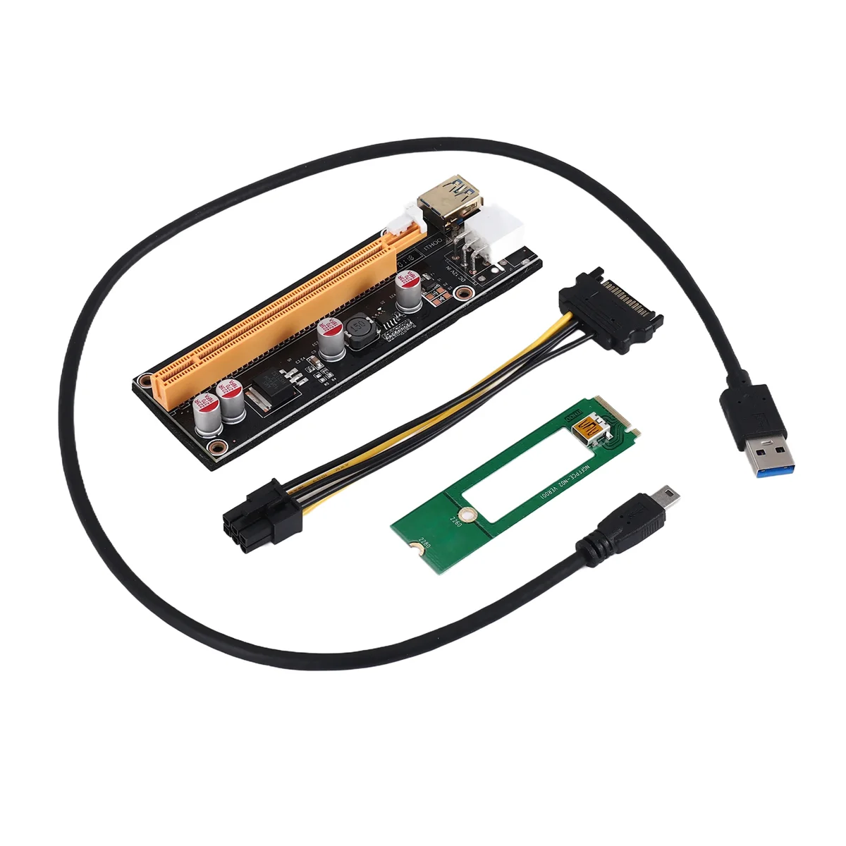 AB53 NGFF M.2 M Key to USB 3.0 PCI-E Riser Card M2 to USB3.0 PCIE 16X 1X Extender с питанием для Litecoin
AB53 NGFF M.2 M Key to USB 3.0 PCI-E Riser Card M2 to USB3.0 PCIE 16X 1X Extender с питанием для Litecoin