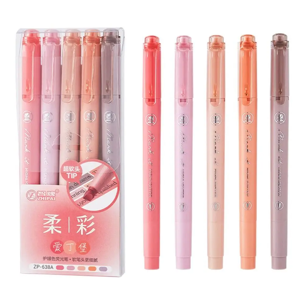 5pcs Dual Tip Highlighters Pastel Colors Eye Protection Fluorescent Pen Colored Marking Colored Mark Pen School Office
5pcs Dual Tip Highlighters Pastel Colors Eye Protection Fluorescent Pen Colored Marking Colored Mark Pen School Office